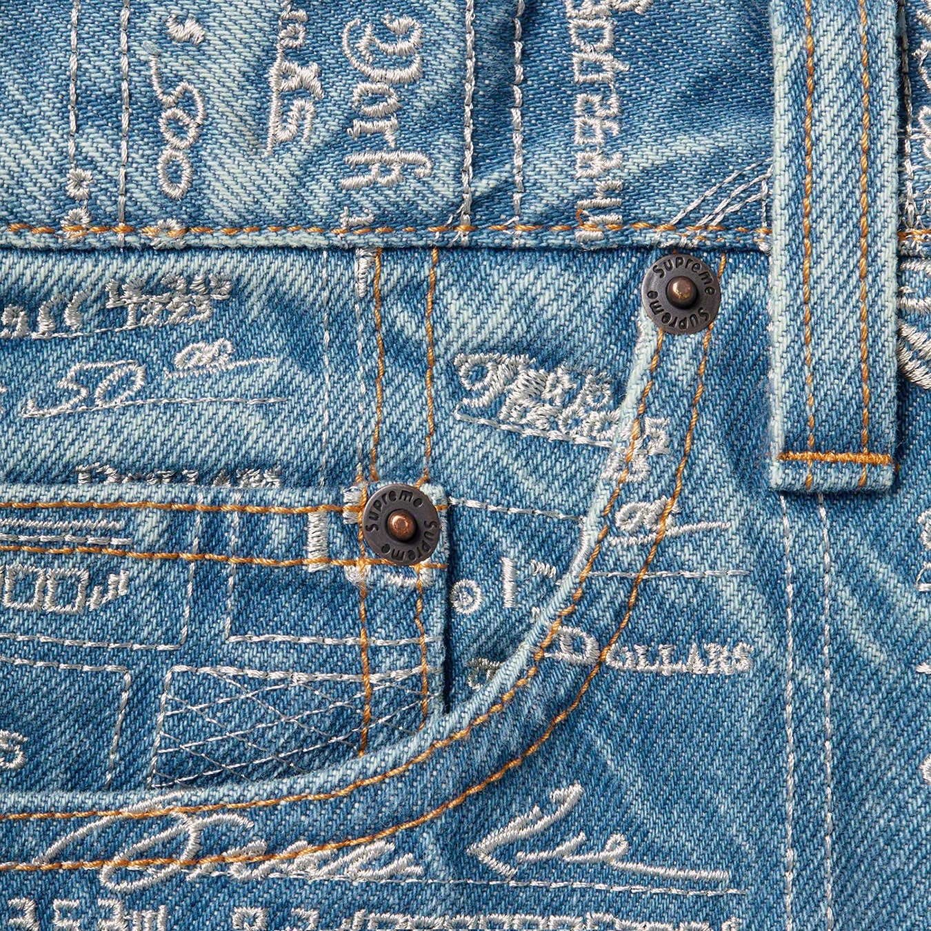 Checks Embroidered Jean view 8